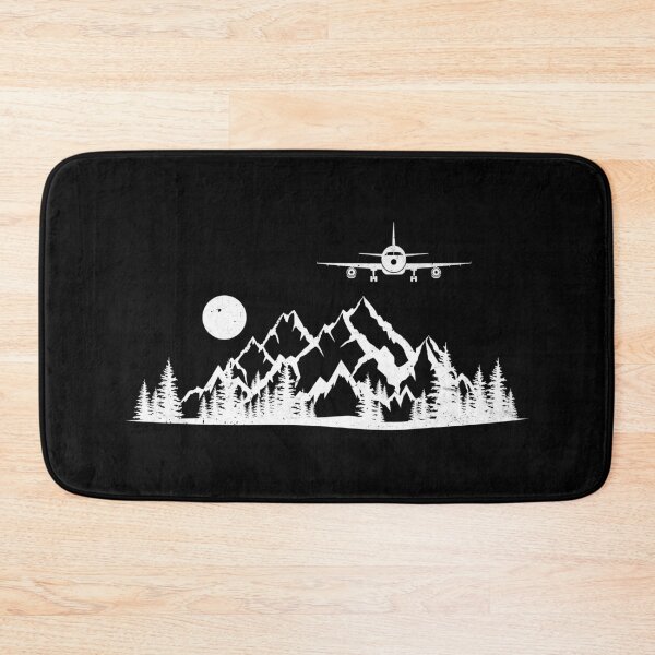 Item preview, Airplane Flying Over Mountains Aviator Pilot Plane Aviation designed and sold by Dapper-Art.