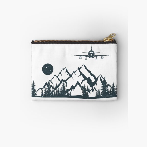 Item preview, Airplane Flying Over Mountains Aviator Pilot Plane Aviation designed and sold by Dapper-Art.
