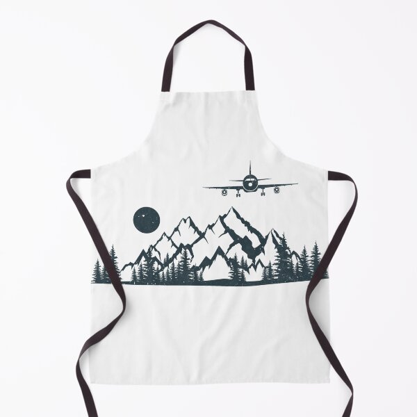 Item preview, Airplane Flying Over Mountains Aviator Pilot Plane Aviation designed and sold by Dapper-Art.