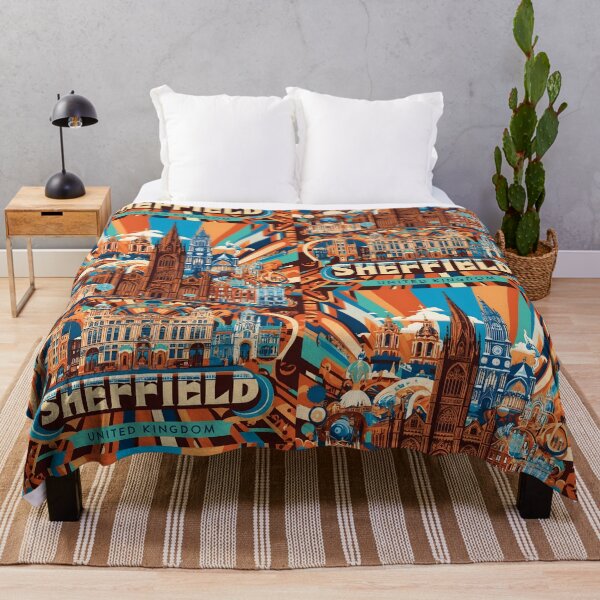Item preview, Sheffield United Kingdom Vintage Travel Tourism  designed and sold by TravelersGems.