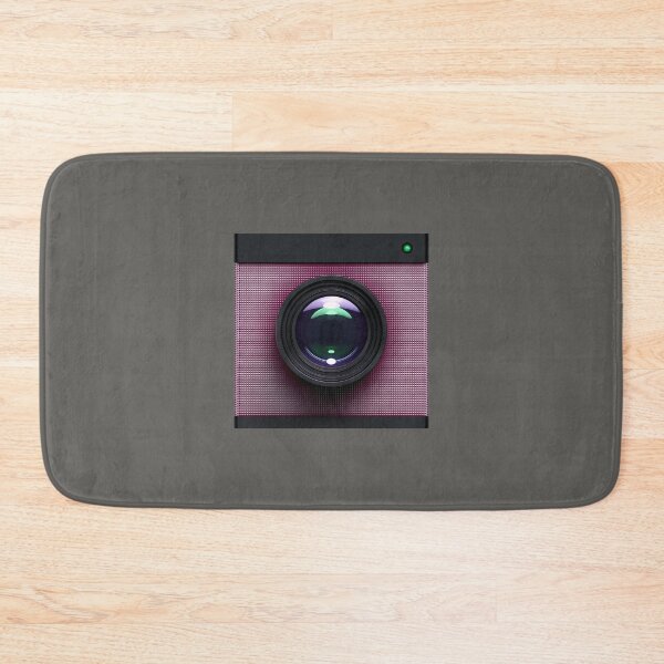 Item preview, Modern Camera Icon with Textured Pink Design designed and sold by trepiu.