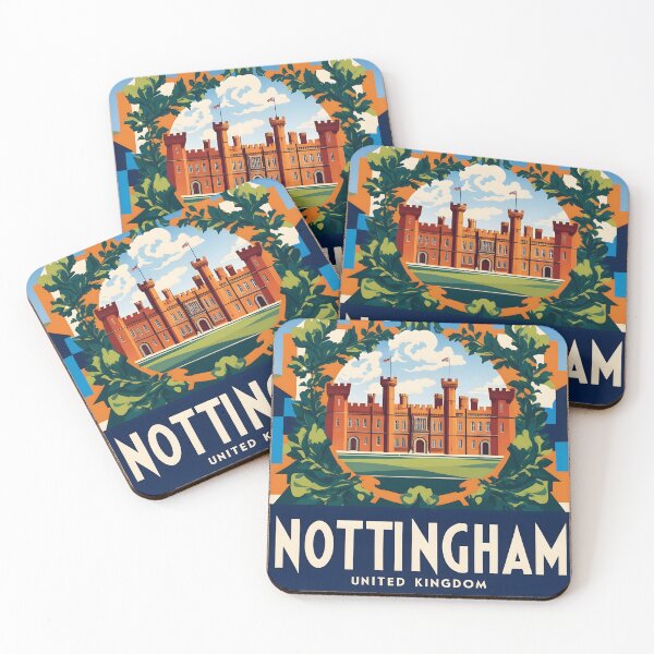 Item preview, Nottingham United Kingdom Vintage Travel Tourism  designed and sold by TravelersGems.