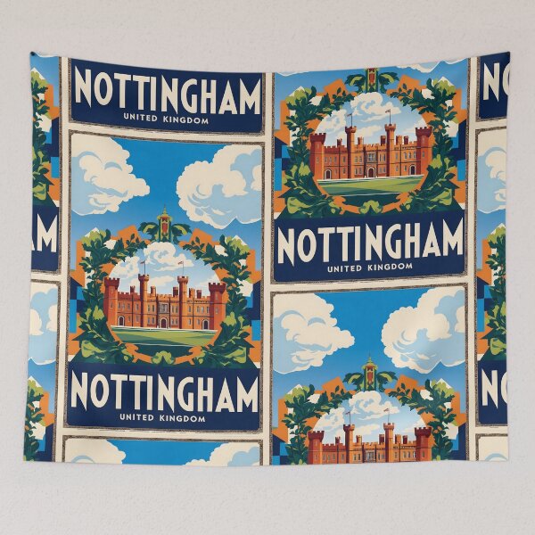 Item preview, Nottingham United Kingdom Vintage Travel Tourism  designed and sold by TravelersGems.