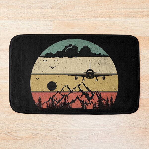 Item preview, Airplane Flying Over Mountains Aviator Pilot Plane Aviation designed and sold by Dapper-Art.