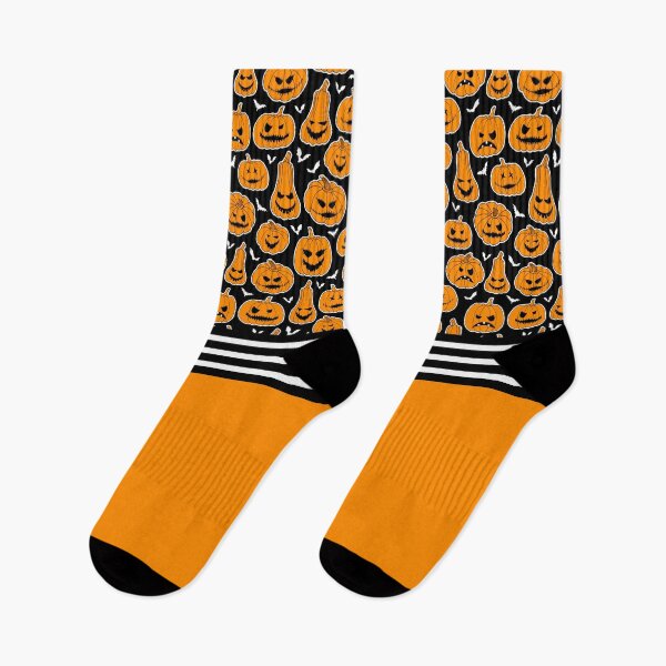 Item preview, Stylish Halloween Pumpkins and Stripes Pattern designed and sold by HotHibiscus.