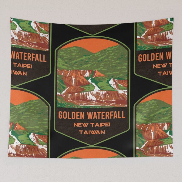 Item preview, Golden Waterfall Taiwan designed and sold by JordanHolmes.