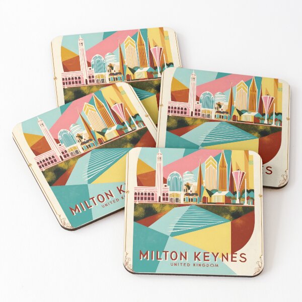 Item preview, Milton Keynes United Kingdom Vintage Travel Tourism  designed and sold by TravelersGems.
