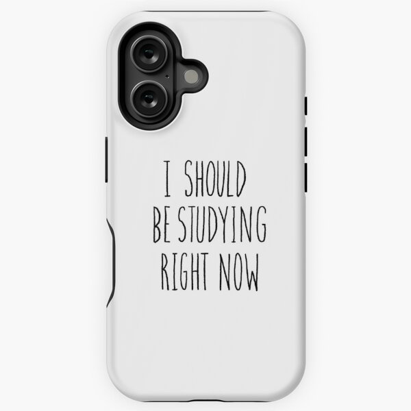 Vista previa del artículo con la obra «Debería estar estudiando ahora mismo», diseñado y vendido por ArndtDesign.