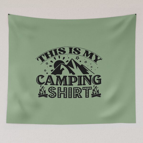 Item preview, This is my camping shirt designed and sold by Wit & Wear Company.