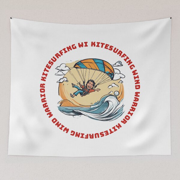 Item preview, Kitesurfing comic "WIND WARRIOR" designed and sold by StyleFused.