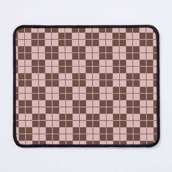 Item preview, Argyle Checkerboard Plaid Pattern Brown & Pink designed and sold by tonymagnerart.