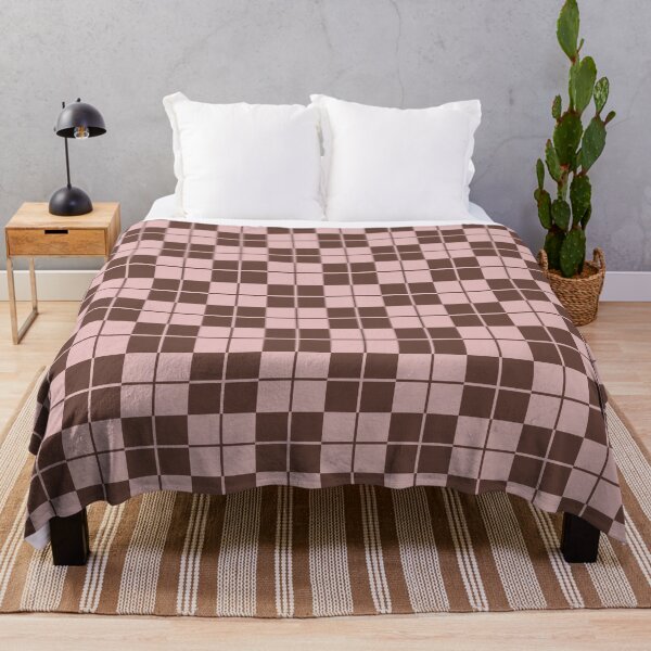 Item preview, Argyle Checkerboard Plaid Pattern Brown & Pink designed and sold by tonymagnerart.