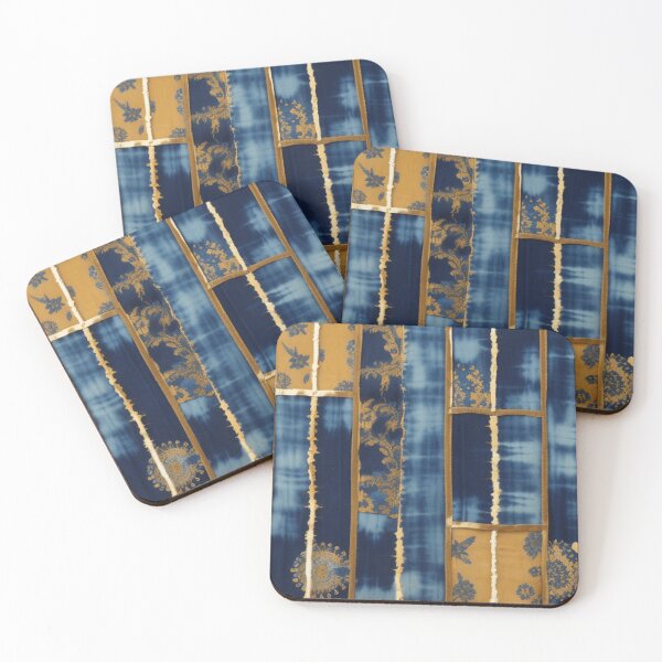 Item preview, Gold and stonewashed Denim  designed and sold by Roxburylane.