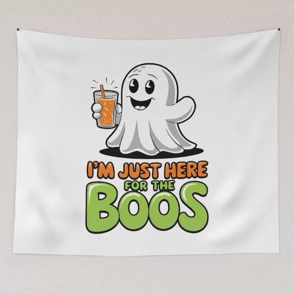 Item preview, I'm Just Here For The Boo's designed and sold by Angry Swan Designs.