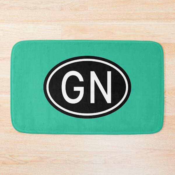 Item preview, GN Initials Monogram Oval White Letters designed and sold by Jeallan Designs.
