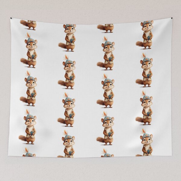 Item preview, Cute animal in boho outfit   designed and sold by Victoria Riabov.