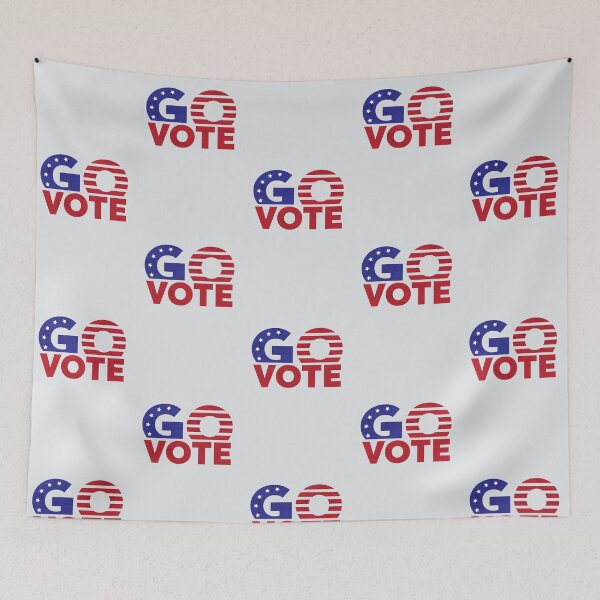 Item preview, Go Vote Typographic Grunge Design designed and sold by iamKaye.