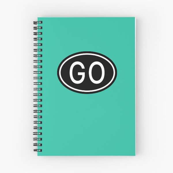Item preview, GO Initials Monogram Oval White Letters designed and sold by Jeallan Designs.