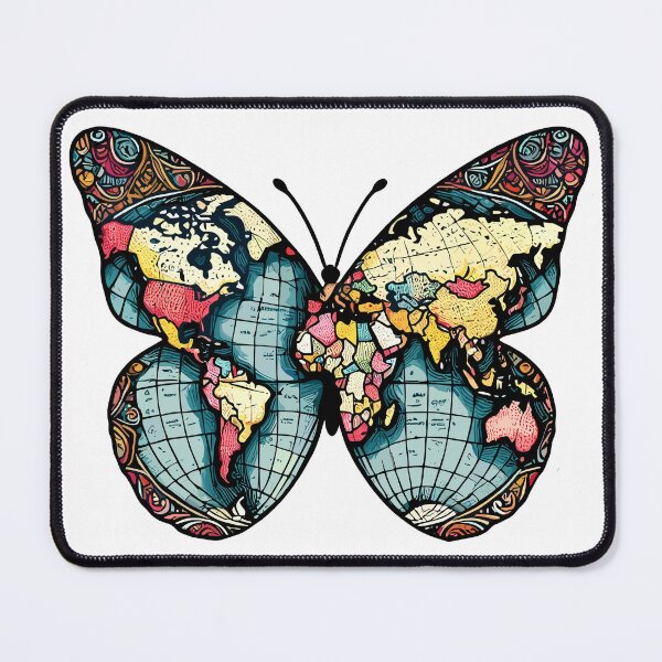 Item preview, Cute Butterfly World Globe Vintage designed and sold by TKsTees.