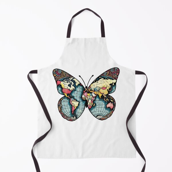Item preview, Cute Butterfly World Globe Vintage designed and sold by TKsTees.