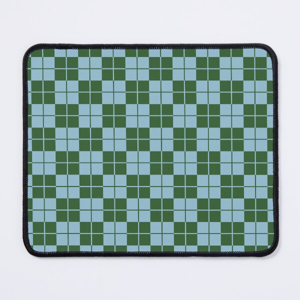 Item preview, Argyle Checkerboard Plaid Pattern Green & Blue designed and sold by tonymagnerart.