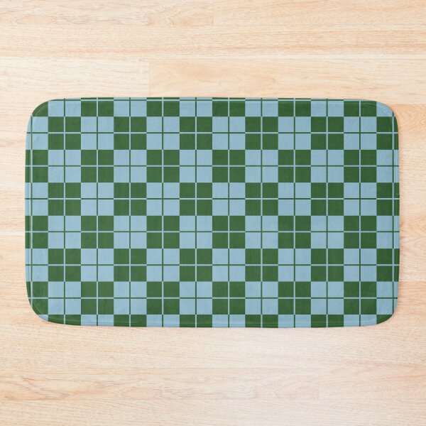 Item preview, Argyle Checkerboard Plaid Pattern Green & Blue  designed and sold by tonymagnerart.