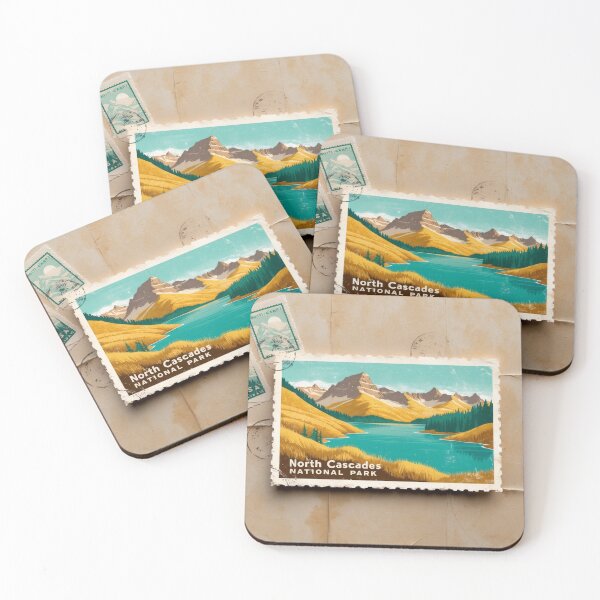 Item preview, North Cascades National Park Postcard Vintage Retro Travel designed and sold by TravelPostcardGems.