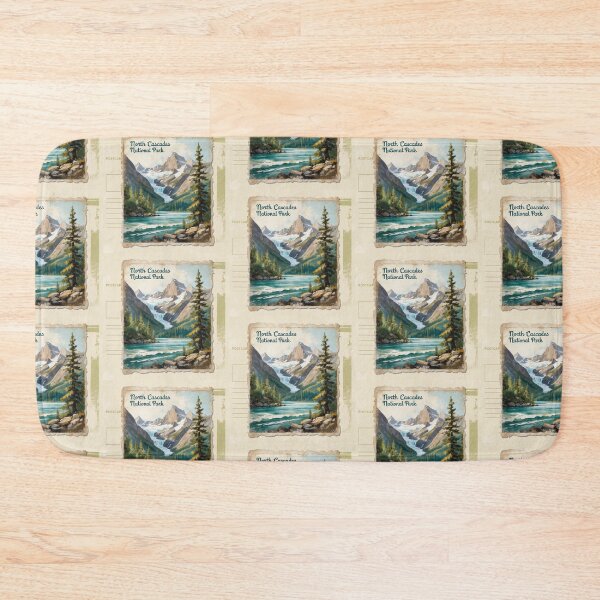 Item preview, North Cascades National Park Postcard Vintage Retro Travel designed and sold by TravelPostcardGems.