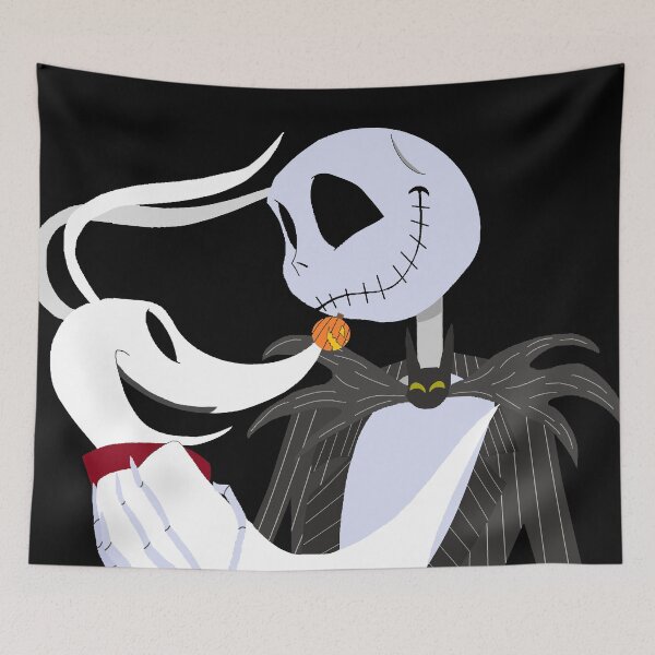 Item preview, the nightmare before christmas jack and zero best buds designed and sold by Soulfate.