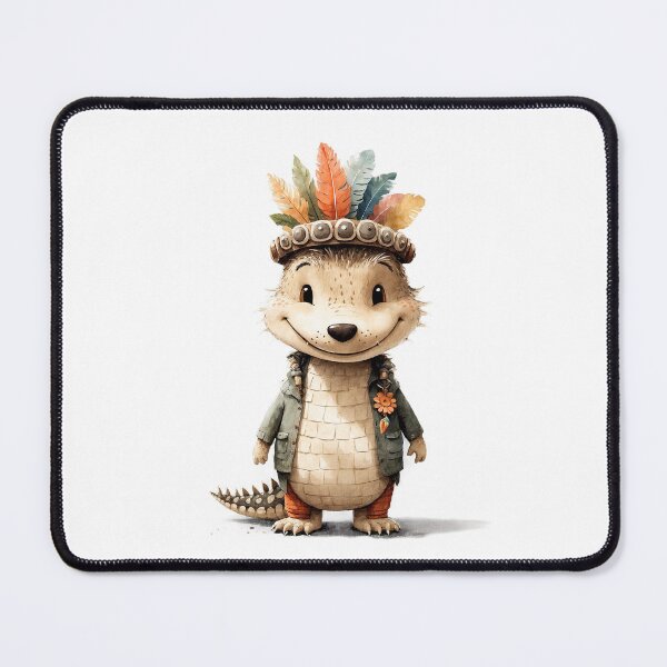 Item preview, Cute animal in boho outfit designed and sold by Victoria Riabov.