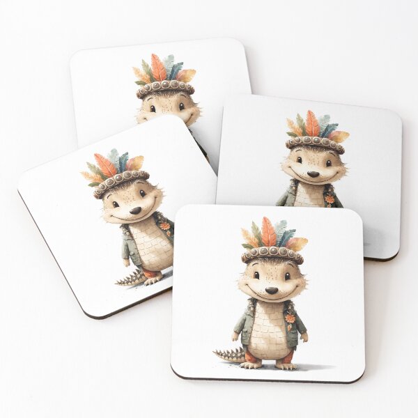 Item preview, Cute animal in boho outfit   designed and sold by Victoria Riabov.