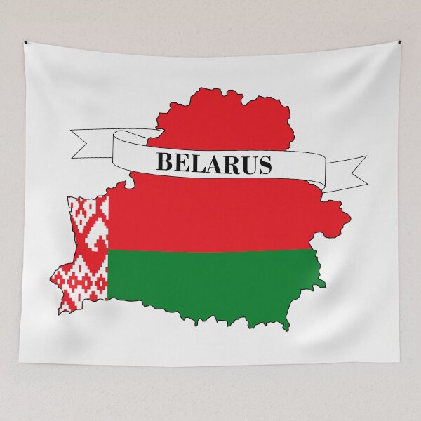Item preview, belarus flag map designed and sold by visual adventures.