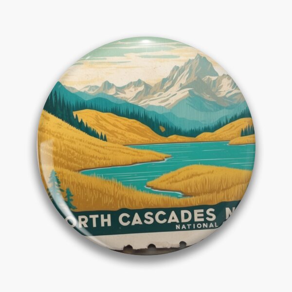 Item preview, North Cascades National Park Postcard Vintage Retro Travel designed and sold by TravelPostcardGems.