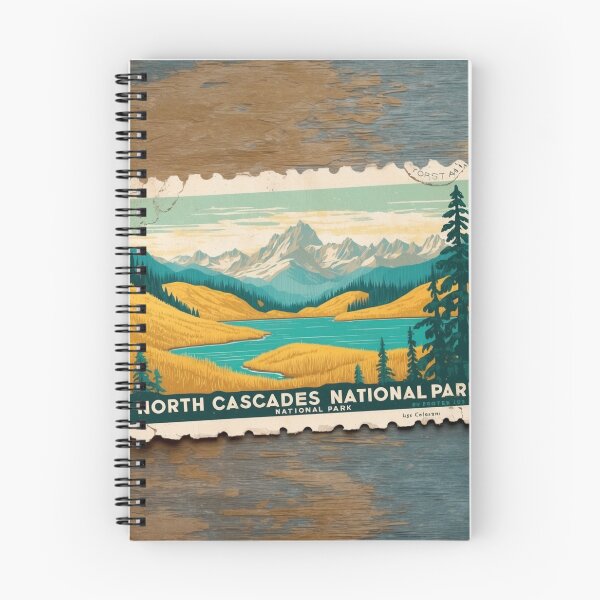 Item preview, North Cascades National Park Postcard Vintage Retro Travel designed and sold by TravelPostcardGems.