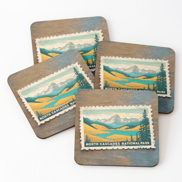 Item preview, North Cascades National Park Postcard Vintage Retro Travel designed and sold by TravelPostcardGems.