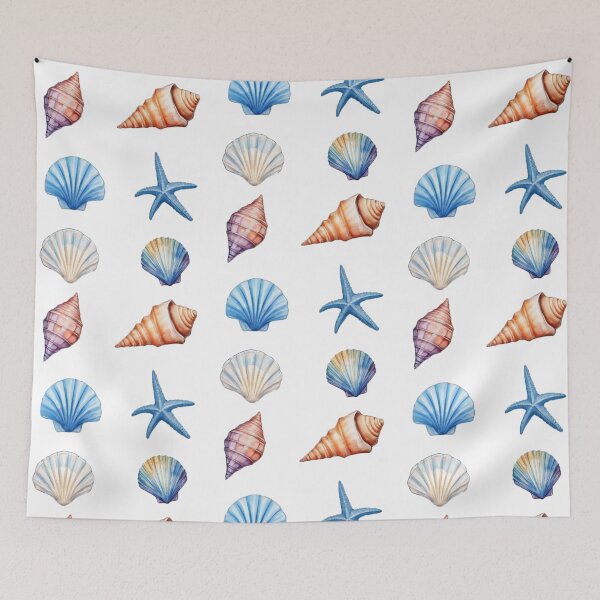 Item preview,  Coastal Sea Shells Treasure Ocean Watercolor Seashells Pack designed and sold by SOUFIANE1991.