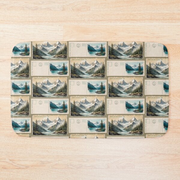 Item preview, North Cascades National Park Postcard Vintage Retro Travel designed and sold by TravelPostcardGems.