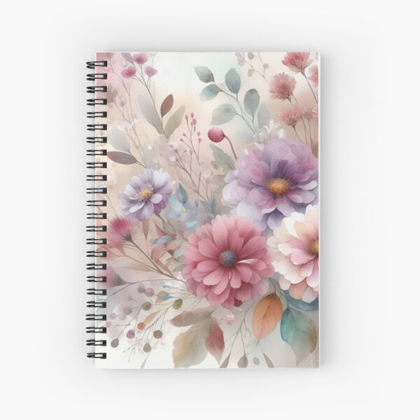 Item preview, Fall flowers pastel colors watercolor painting  designed and sold by Season-Scenery.