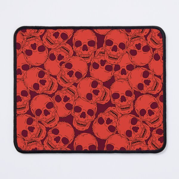 Artikelvorschau, Rotes gotisches Totenkopfmuster entworfen und verkauft von HotHibiscus.