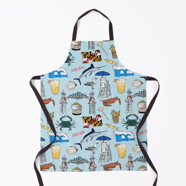 Item preview, Ocean City Maryland Pattern - Blue designed and sold by Elizabeth Weglein.