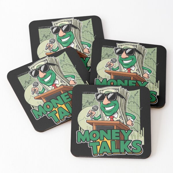 Item preview, Money Talks - Playful Dollar Bill Cartoon Design designed and sold by Maverick Spirit.