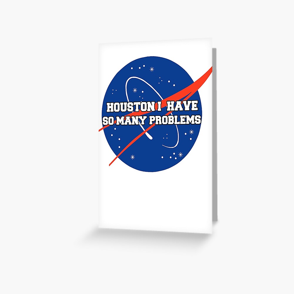 Houston We Have A Problem: Funny Christmas Greeting Card