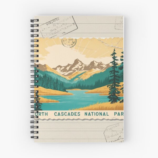 Item preview, North Cascades National Park Postcard Vintage Retro Travel designed and sold by TravelPostcardGems.