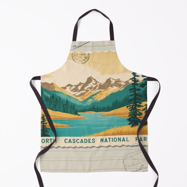 Item preview, North Cascades National Park Postcard Vintage Retro Travel designed and sold by TravelPostcardGems.