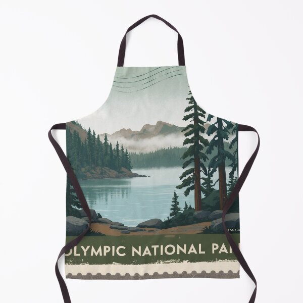 Item preview, Olympic National Park Postcard Vintage Retro Travel designed and sold by TravelPostcardGems.