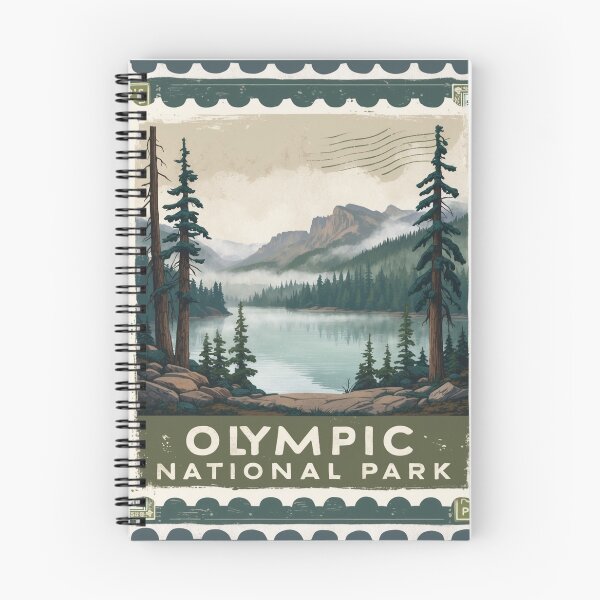 Item preview, Olympic National Park Postcard Vintage Retro Travel designed and sold by TravelPostcardGems.