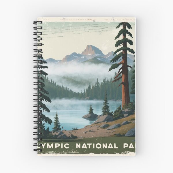 Item preview, Olympic National Park Postcard Vintage Retro Travel designed and sold by TravelPostcardGems.