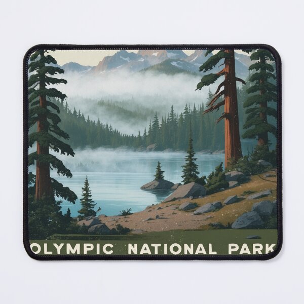 Item preview, Olympic National Park Postcard Vintage Retro Travel designed and sold by TravelPostcardGems.