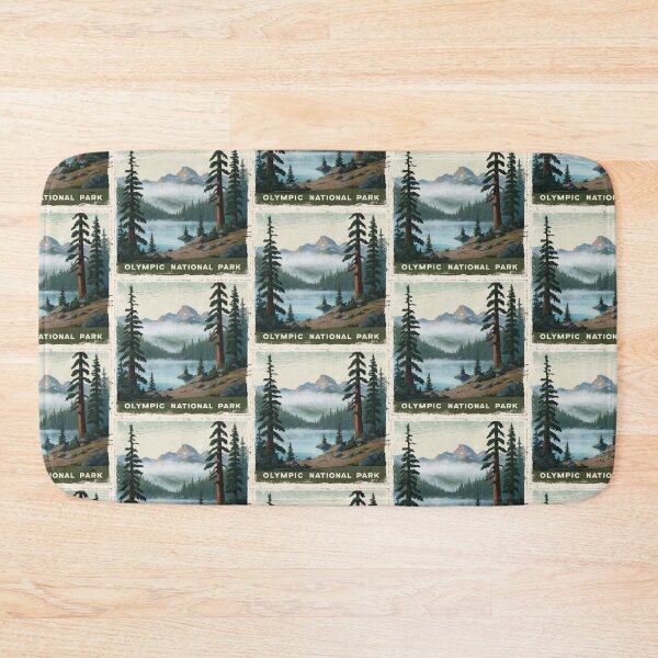 Item preview, Olympic National Park Postcard Vintage Retro Travel designed and sold by TravelPostcardGems.