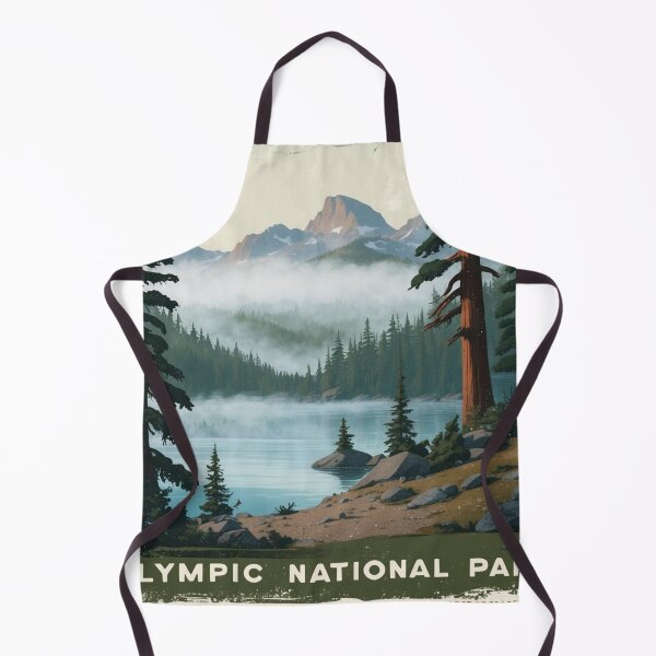Item preview, Olympic National Park Postcard Vintage Retro Travel designed and sold by TravelPostcardGems.